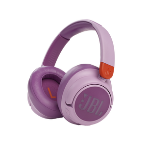 JBL JR 460NC - Pink - Wireless over-ear Noise Cancelling kids headphones - Hero